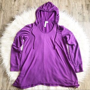 Cozy Long Hooded Sweatshirt 